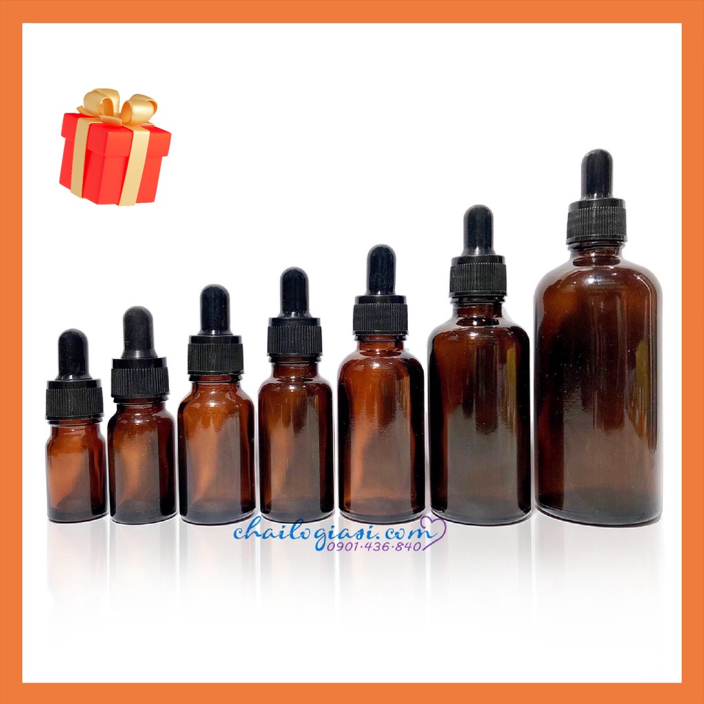 VỎ CHAI SERUM NÂU NHIỀU KÍCH THƯỚC