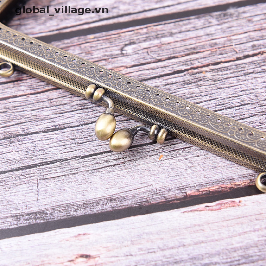 Khung Khóa Túi Xách / Ví Cầm Tay Bằng Kim Loại Màu Đồng DIY