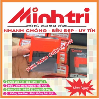 Khắc Con Dấu Tên Rõ nét, bên đẹp, Mộc Tên, có sẵn mực ,nội dung Theo Yêu Cầu, TDstamp T214