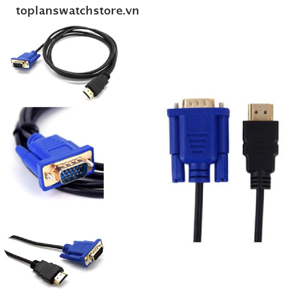 Cáp Chuyển Đổi vga Sang hdmi hd + audio tv av hdtv Dài 1m Dài 10m