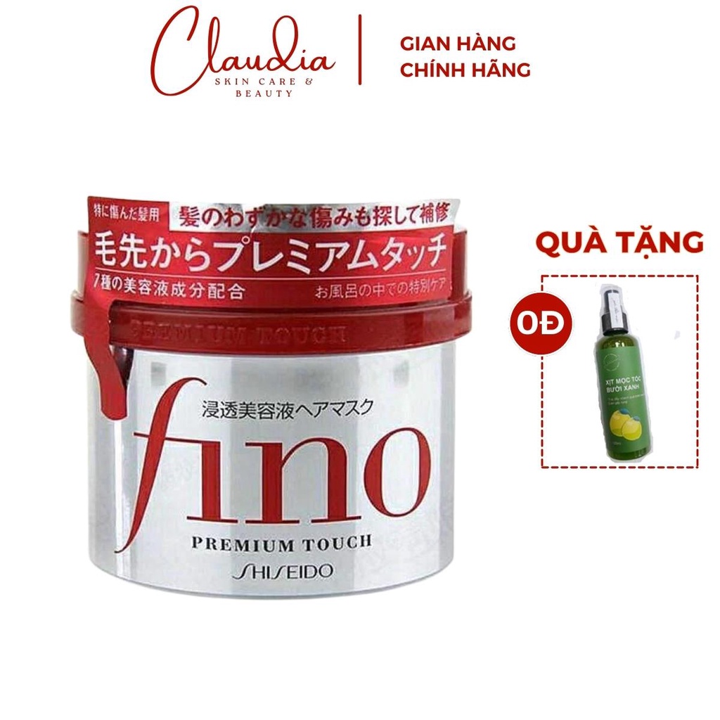 Kem Ủ Fino Shiseido Premium Touch Nội Địa Nhật Cải Thiện Tóc Hư Tổn Giúp Dưỡng Tóc Suôn Mượt 230g-ClaudiaSkinCareBeauty