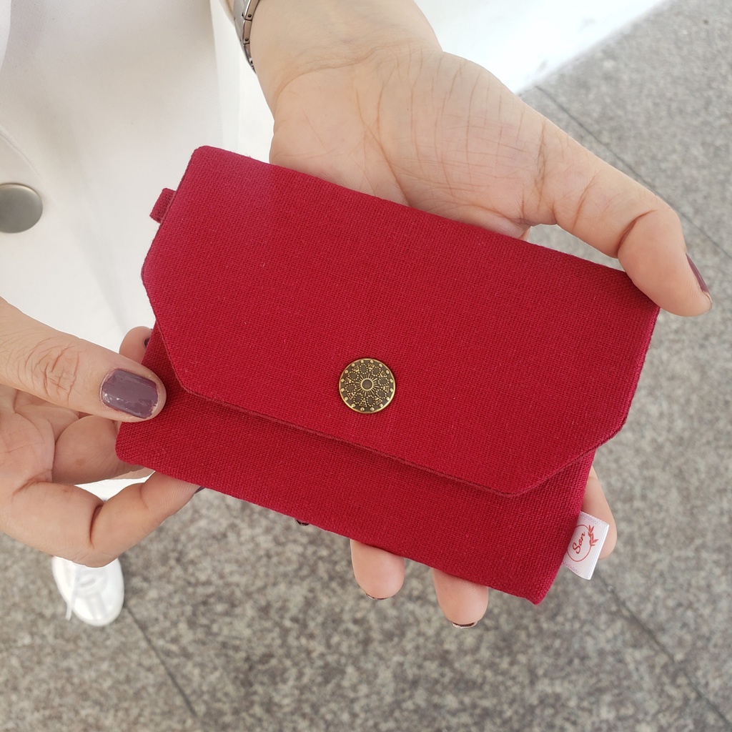 Ví Vải Linen Handmade Màu Sắc Thời Trang Phong Cách Tối Giản Siêu Cá Tính