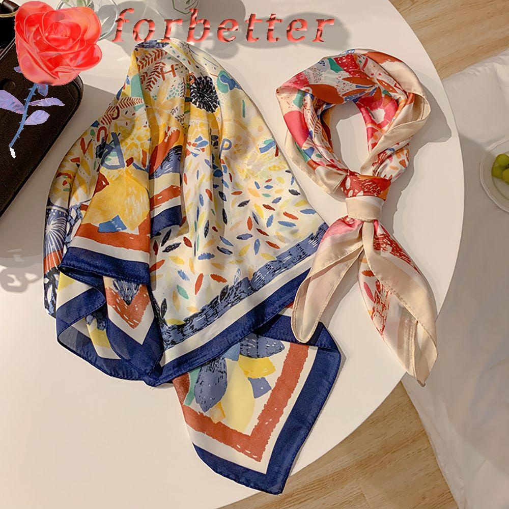 Khăn Choàng Cổ Bằng Lụa Hình Vuông Họa Tiết Chấm Bi Phong Cách Retro Sang Trọng Dành Cho Nữ