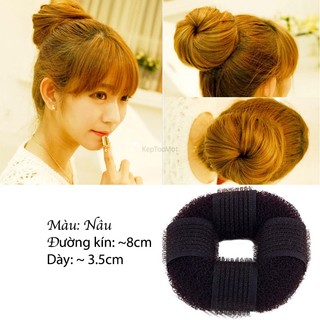 Dụng cụ độn búi tóc tròn donut DIY34