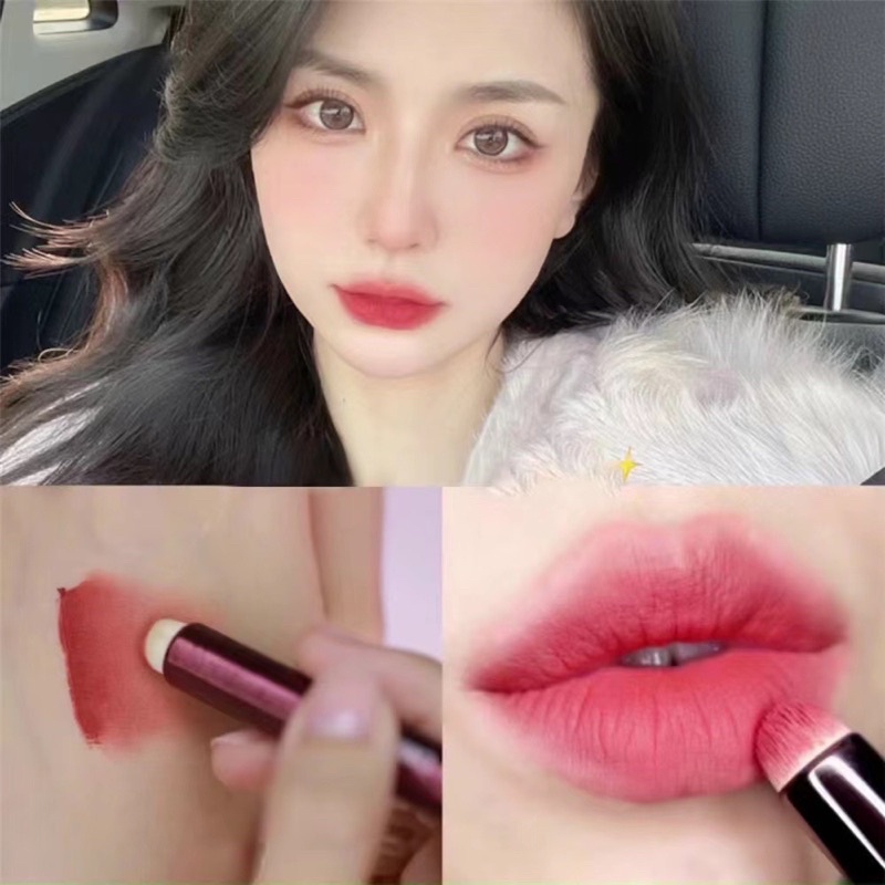Cọ đánh môi / che khuyết điểm 2 trong 1 trang điểm làm đẹp phong cách Hàn