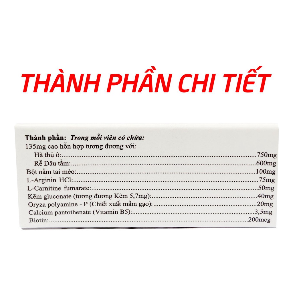 viên uống GoodHair roxtech giúp bổ huyết, giảm gãy rụng, nguy cơ tóc bạc sớm - Hộp 30 viên  (Good Hair Roxtech)