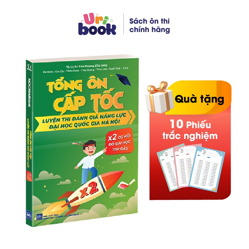 Sách - Tổng Ôn Cấp Tốc Luyện Thi Đánh Giá Năng Lực Đại học Quốc Gia Hà Nội