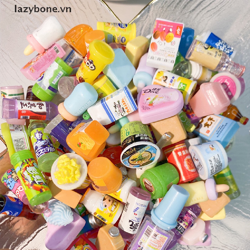 Set 5 Đồ Ăn Nhanh Mini Dễ Thương Cho Nhà Búp Bê