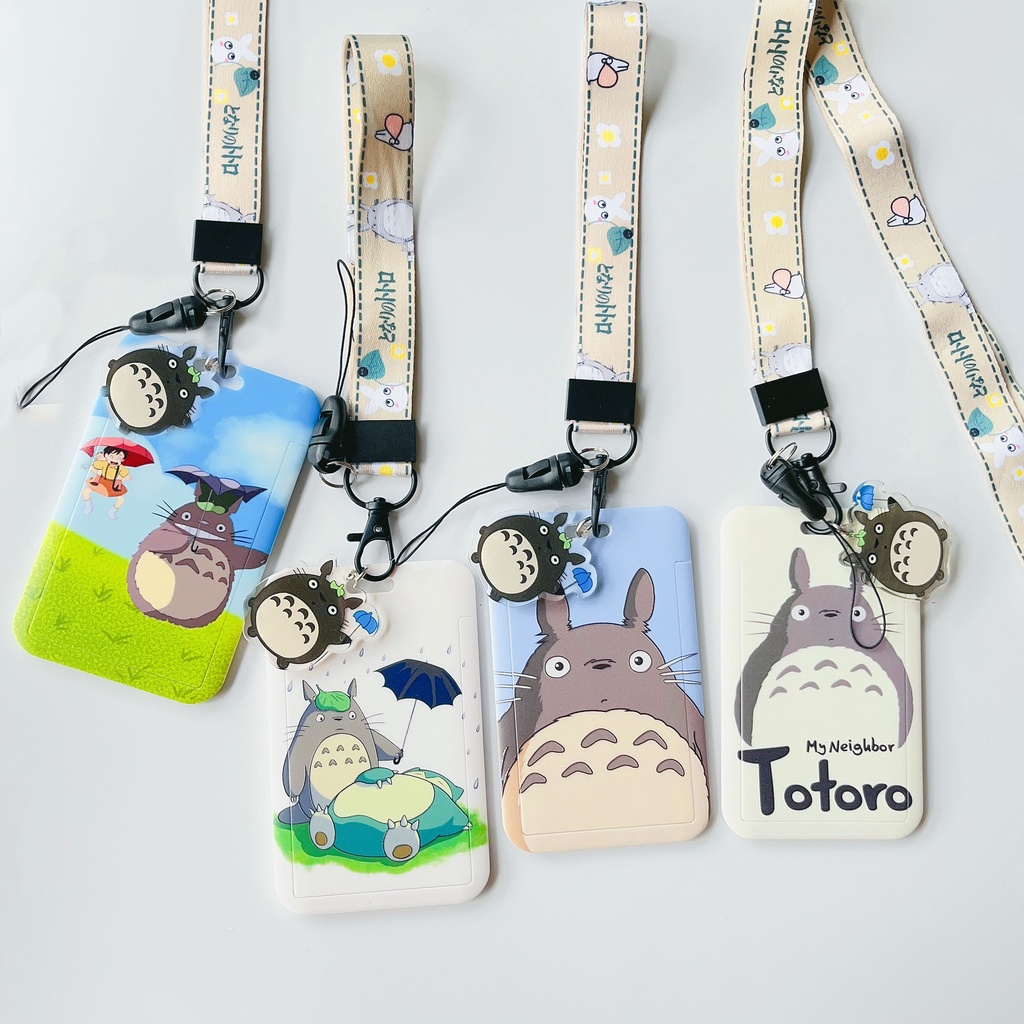 Dây Đeo Thẻ ID / Thẻ ID Dáng Dài In Hoạt Hình Totoro Dễ Thương Cho Nam Và Nữ