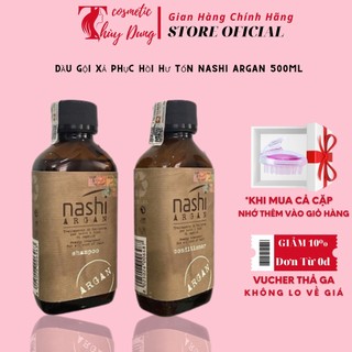 Dầu gội xả phục hồi hư tổn nashi argan 500ml chính hãng
