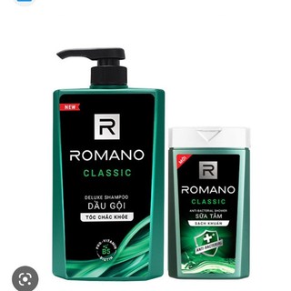 Dầu gội romano 650g tặng sữa tắm 150g