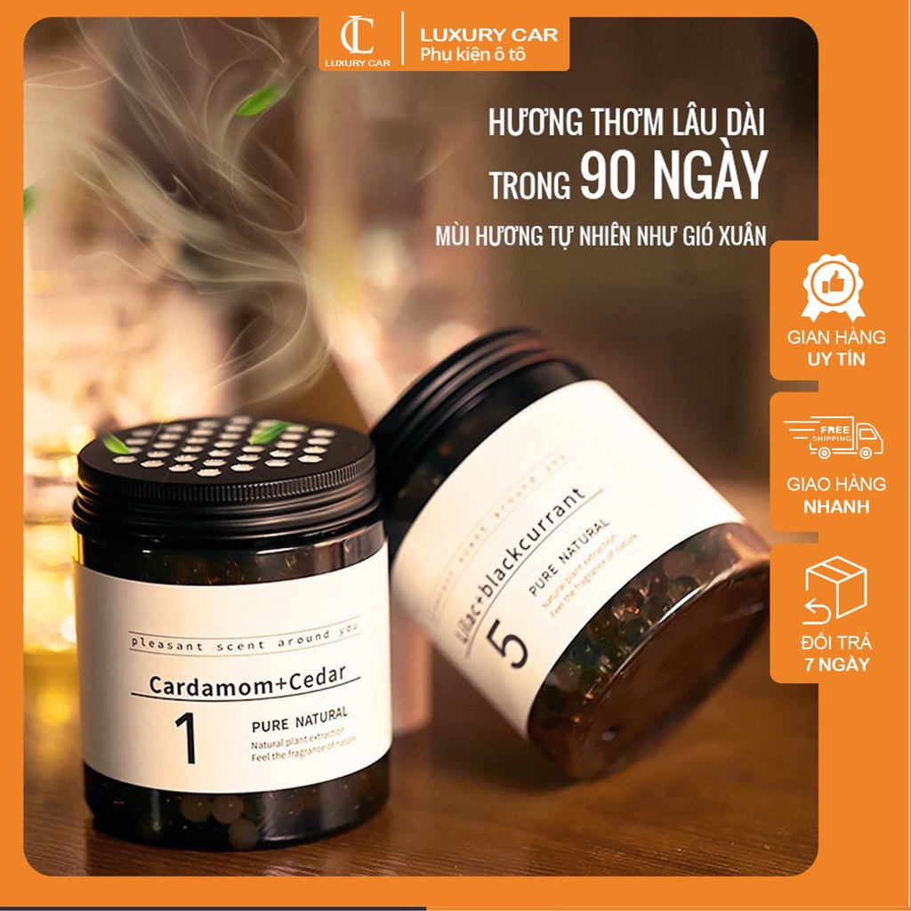 Sáp thơm ô tô dạng hạt khử mùi quần áo, phòng ngủ, trang trí xe hơi sang trọng nước hoa khử mùi thơm mát 039