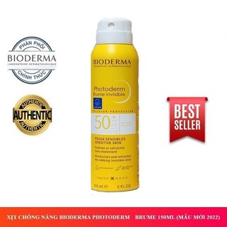 [MẪU MƠI DATE 2025] Xịt chống nắng Bio 150ml SPF50+