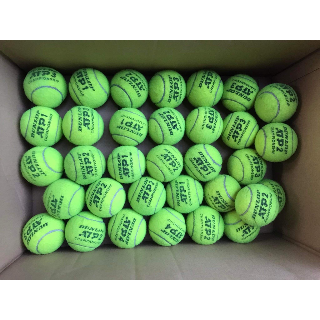 Banh Bóng Tennis Cũ Còn Đẹp, Cứng dùng để tập luyện