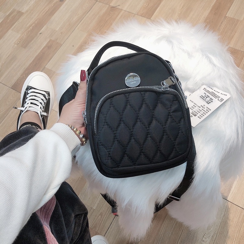 Túi xách nữ đeo chéo chất vải dù M43 có nhiều ngăn