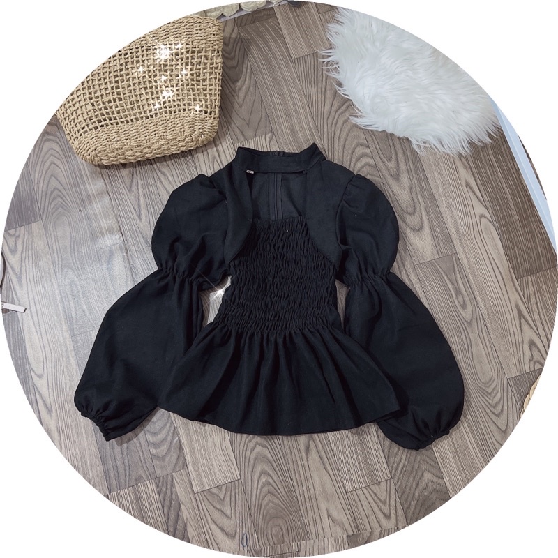 ÁO NHÚN THÂN, CỔ KIỂU SIÊU XINH