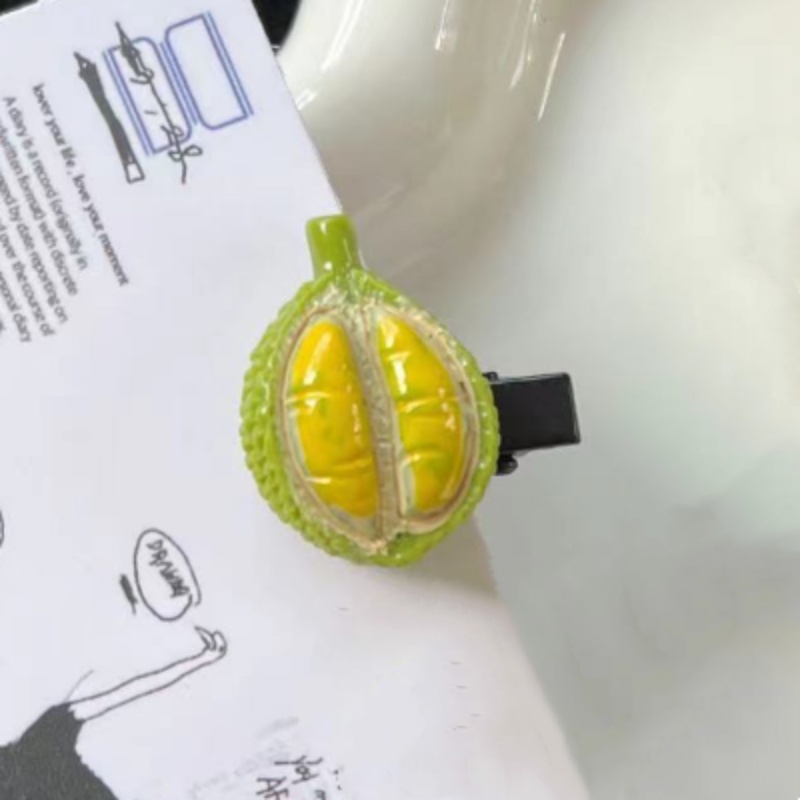 Kẹp Tóc Hình Trái Sầu Riêng Phong Cách Hàn Quốc