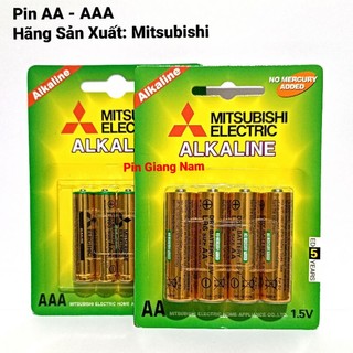 Pin AA AAA Mitsubishi Electric Alkaline vỉ 4 viên Hàng Chính Hãng