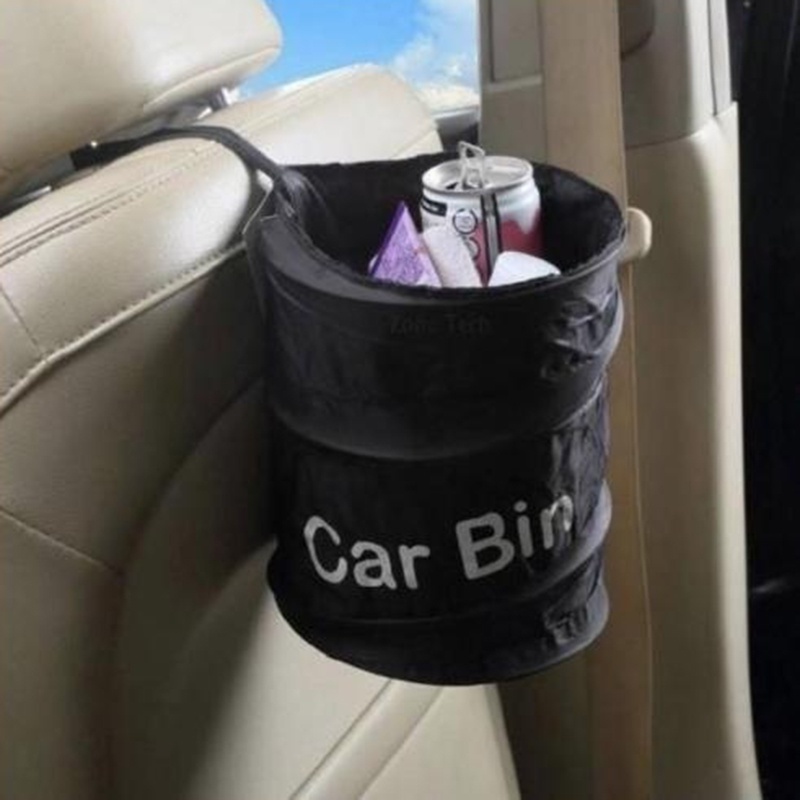 1 Thùng Rác / Xe Hơi Bằng Polyester Chống Nước Đa Năng Chất Lượng Cao Có Thể Gấp Gọn