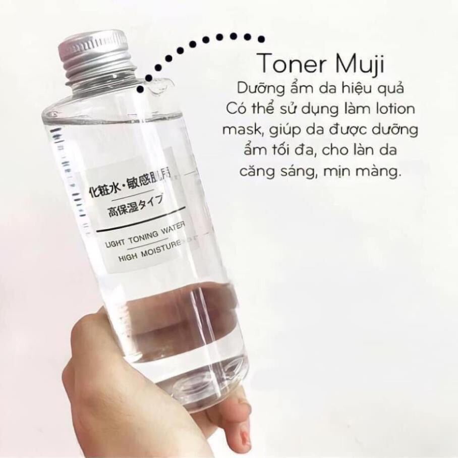 Nước hoa hồng Toner MUJI cân bằng da 200ml Nhật