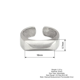 Nhẫn nam bạc Thái 925 unisex trơn kiểu basic