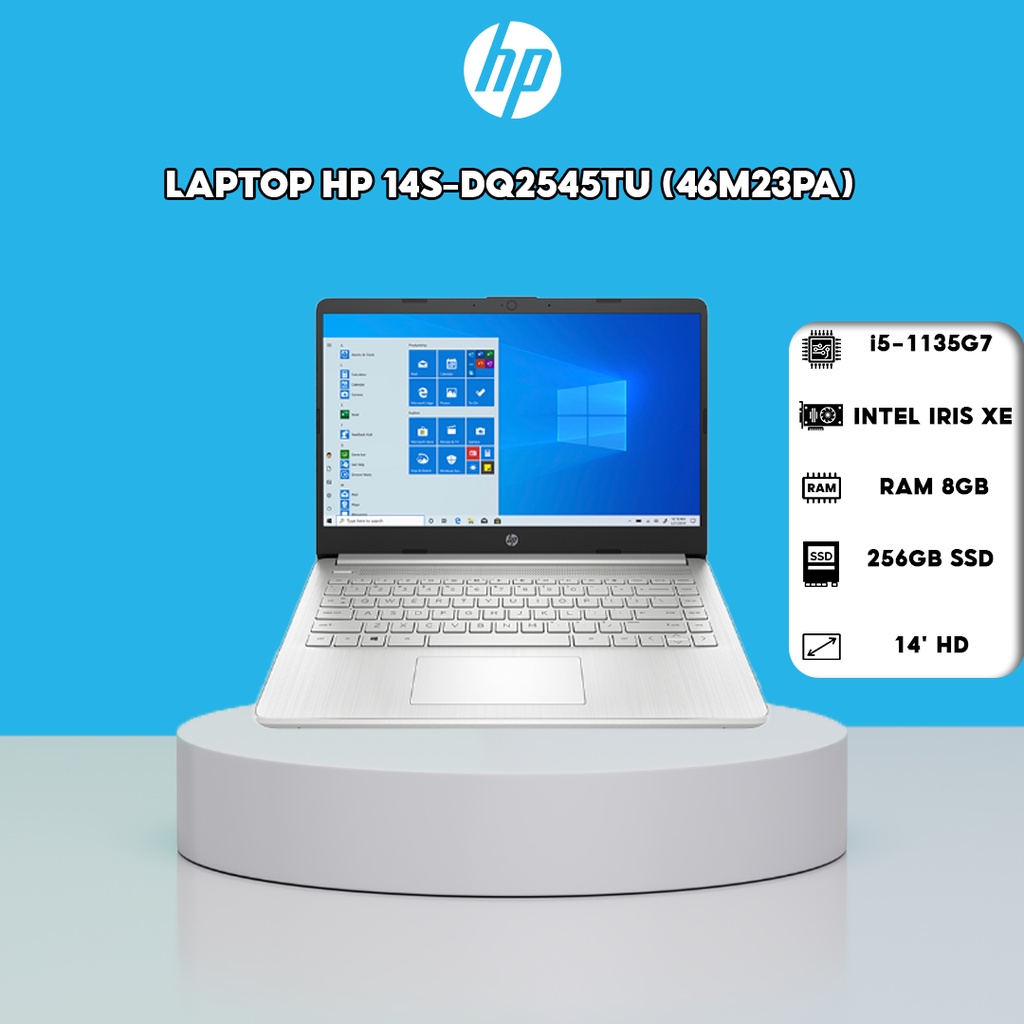 Laptop HP 14s-dq2545TU (46M23PA) (i5-1135G7 | 8GB | 256GB |14' HD | Win 11