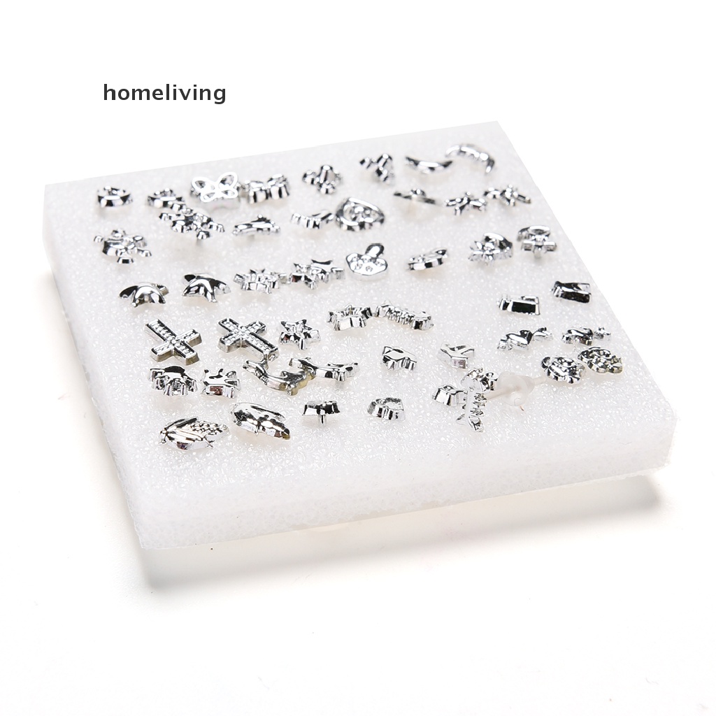 Set 24 Đôi Bông Tai Mạ Bạc Nhiều Kiểu Dáng Thời Trang Cho Nữ