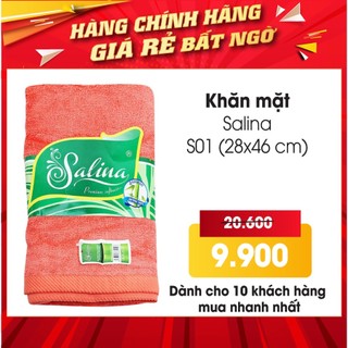 Khăn mặt cotton cao cấp Salina 28×46cm