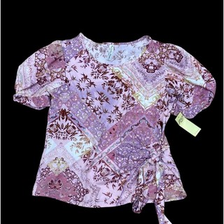 Áo thun hoa kiểu cotton PS