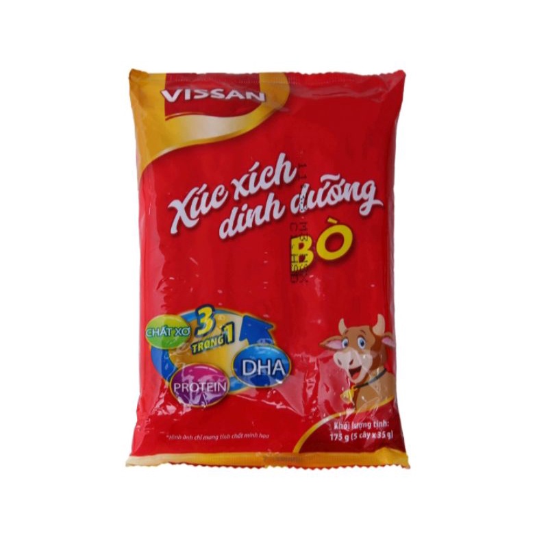1 gói Xúc Xích Dinh Dưỡng Bò Vissan 175g  - 529