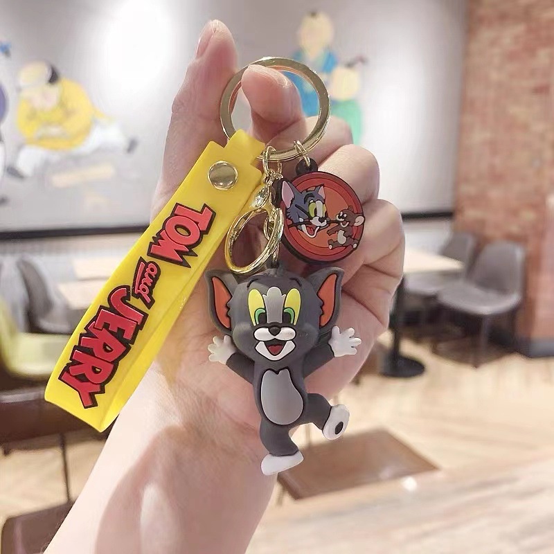 Móc Chìa Khoá Xe Máy Mèo Con Chuột Dễ Thương Tom and Jerry Móc Khóa Phụ Kiện Túi Xách