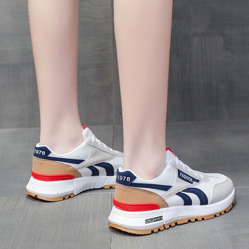 Giày Chạy Bộ Đế Phẳng Nhẹ Thoáng Khí Thoải Mái Phong Cách Cho Nam Và Nữ