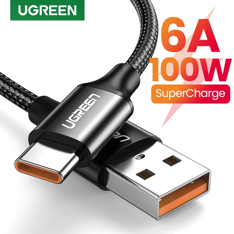 Ugreen Dây Cáp Sạc Nhanh USB Type C 6A 100W