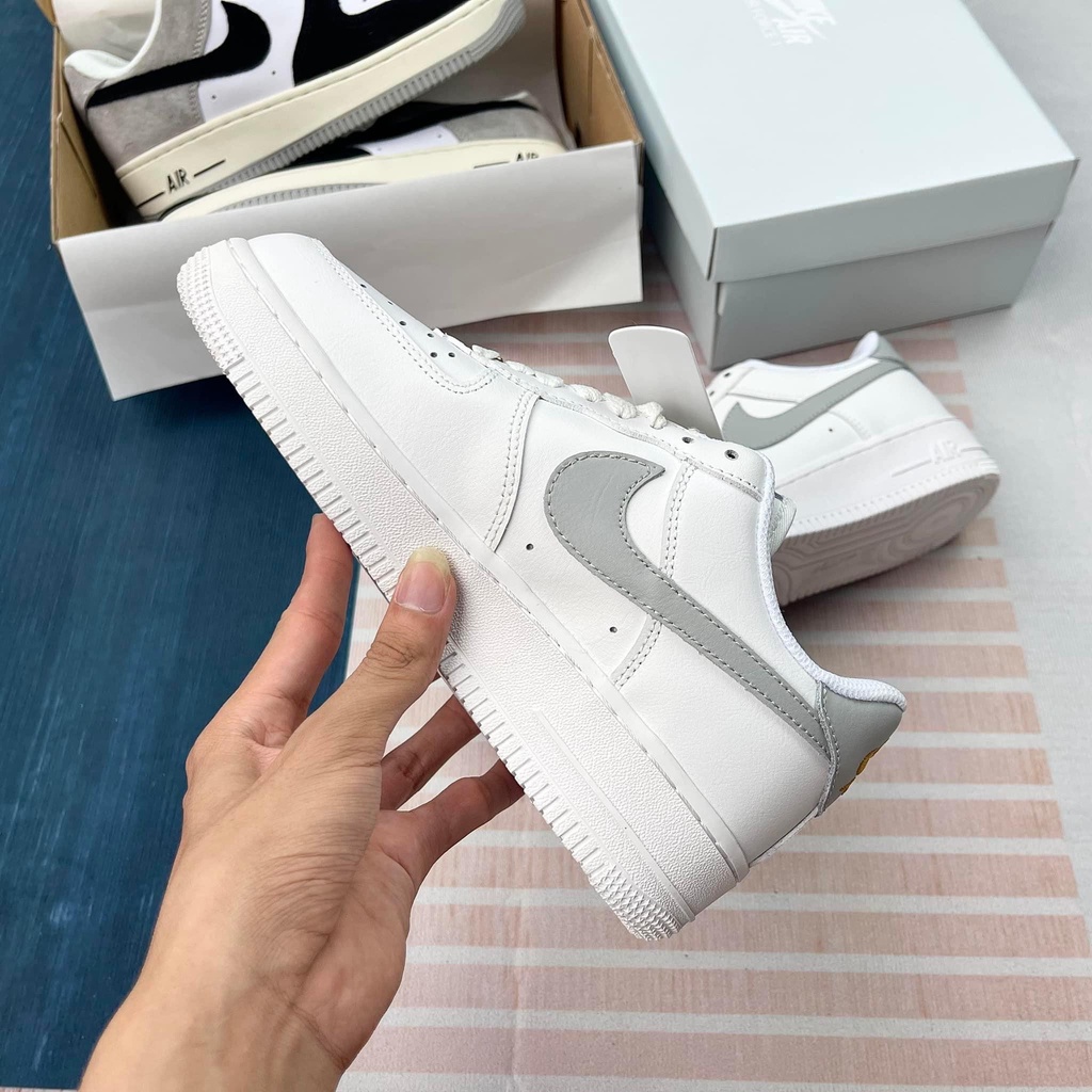 Giày thể thao AF1 vệt xám , Giày air force 1 trắng vệt xám nam nữ hot trend 2022 full box bill