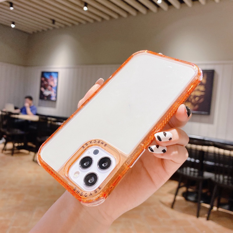 Ốp Điện Thoại Trong Suốt Chống Sốc 3 Trong 1 Cho iPhone 14 13 12 11 Pro Max XS XR X 7 8 Plus + SE 2020