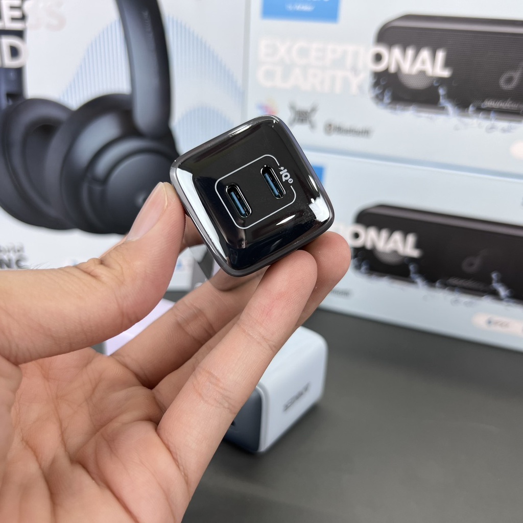 Củ Sạc Nhanh Anker 521 Nano Pro 40W 2 cổng Type C đầy đủ công nghệ PD PPS QC - A2038 - Bảo hành 12 tháng