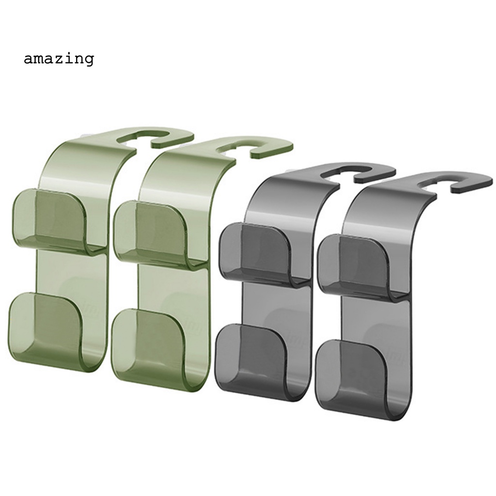 Set 2 Móc Treo Đồ Gắn Ghế Ngồi Xe Hơi Chống Trượt Tiện Dụng