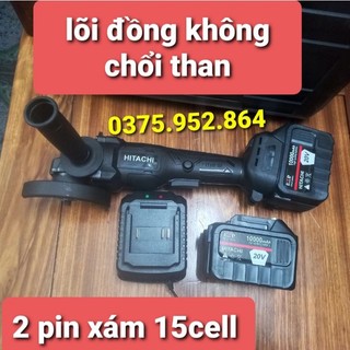 Máy mài pin hitachi không chổi than 2 pin 15cell