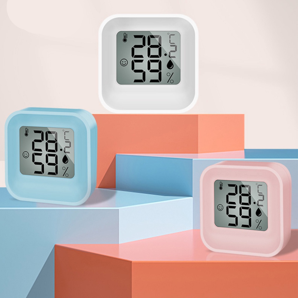 Nhiệt Kế Điện Tử Mini Với Màn Hình LCD Cảm Ứng Nhiệt Độ Và Độ Ẩm
