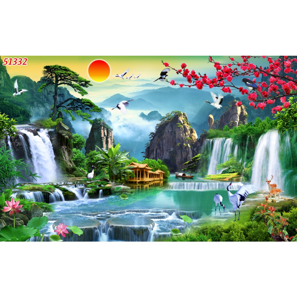 Tranh Sơn Thủy Nhiều Mẫu Lựa Chọn, mẫu mới nhất