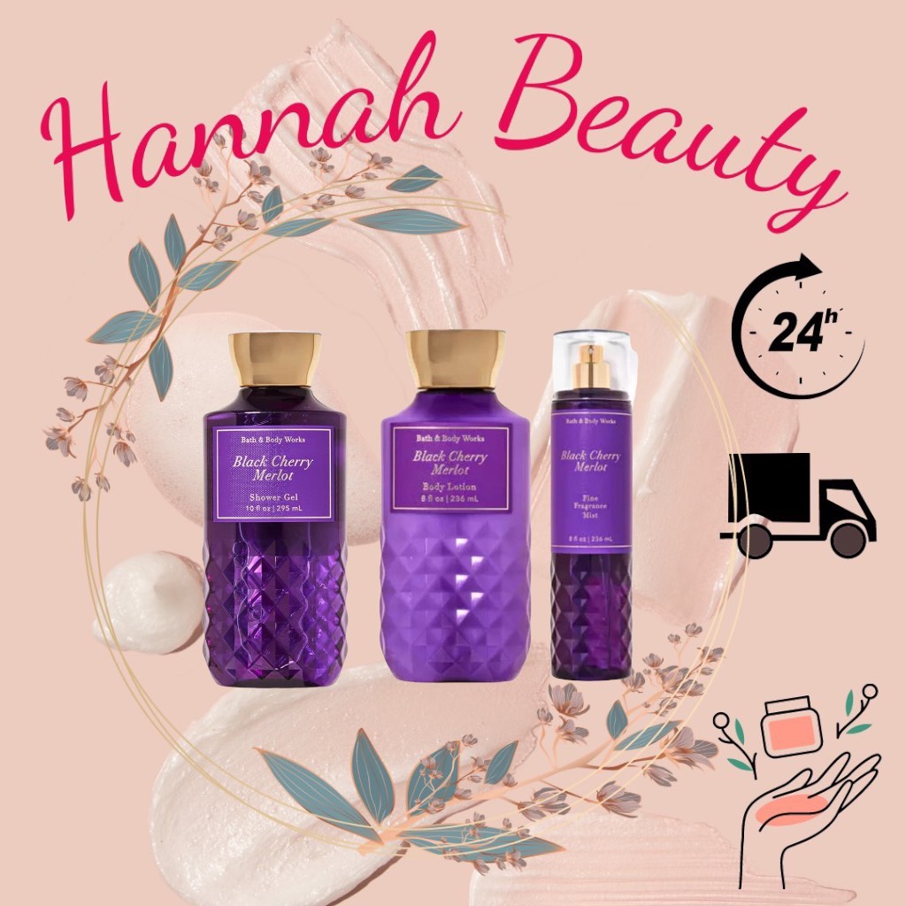 Xịt toàn thân Body Mist Bath & Body Works - Black Cherry Melot