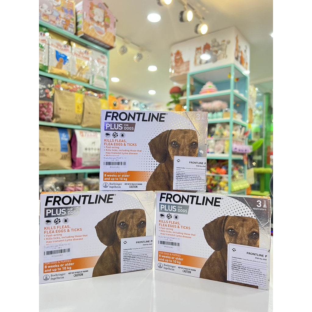 FRONTLINE PLUS nhỏ gáy tránh ve rận cho chó