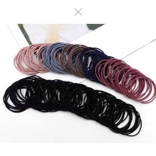 Set 100 sợi Thun Cột Tóc Đủ Màu Dành Cho Bé Gái