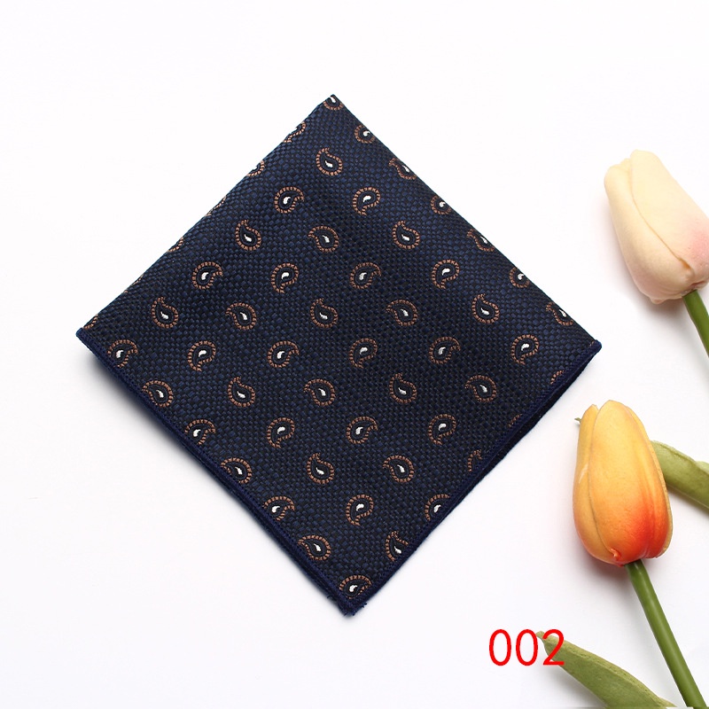 Khăn Tay Lụa Polyester Hình Vuông Phong Cách Retro Thời Trang Cho Nam