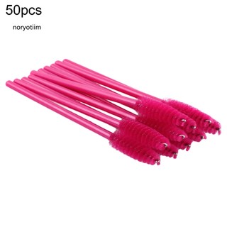 NOR| 50Pcs Disposable Mascara Wands Eyelash Brushes Applicator Makeup Tool Portable