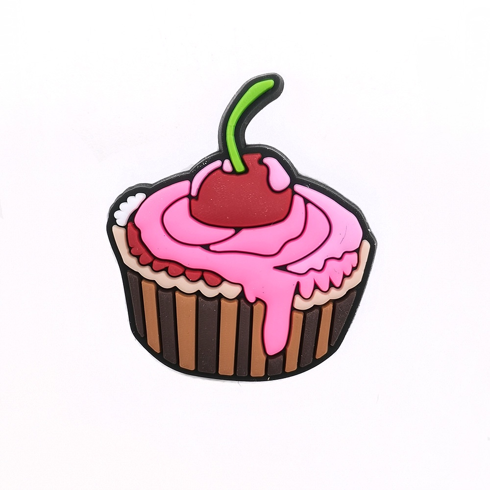 Dép Crocs Trang Trí Hình Bánh Donut Thức Ăn Hoạt Hình Dễ Thương Có Khóa Cài Làm Quà Tặng Cho Trẻ Em