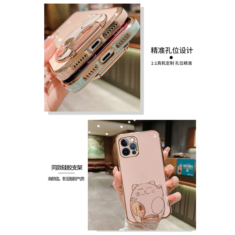 Ốp Điện Thoại Hình Mèo May Mắn 3d Cho iPhone 6 plus 6s plus 7 plus 8 plus xs max xr 11 pro max 12 pro max 13 pro max Gongxi Facai 14 plus 14 pro max | BigBuy360 - bigbuy360.vn