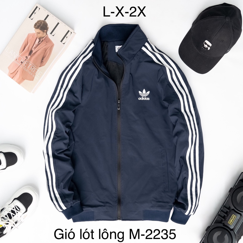 Áo Khoác Gió Lót Lông ADIDAS Cao Cấp Full Size Nam Nữ