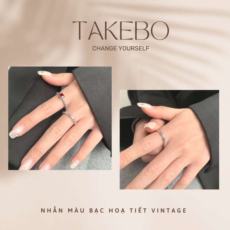 Nhẫn bạc s925 kiểu dáng Chrome Heart thời trang cá tính dành cho nam nữ có thể điều chỉnh kích thước (có ảnh thật)