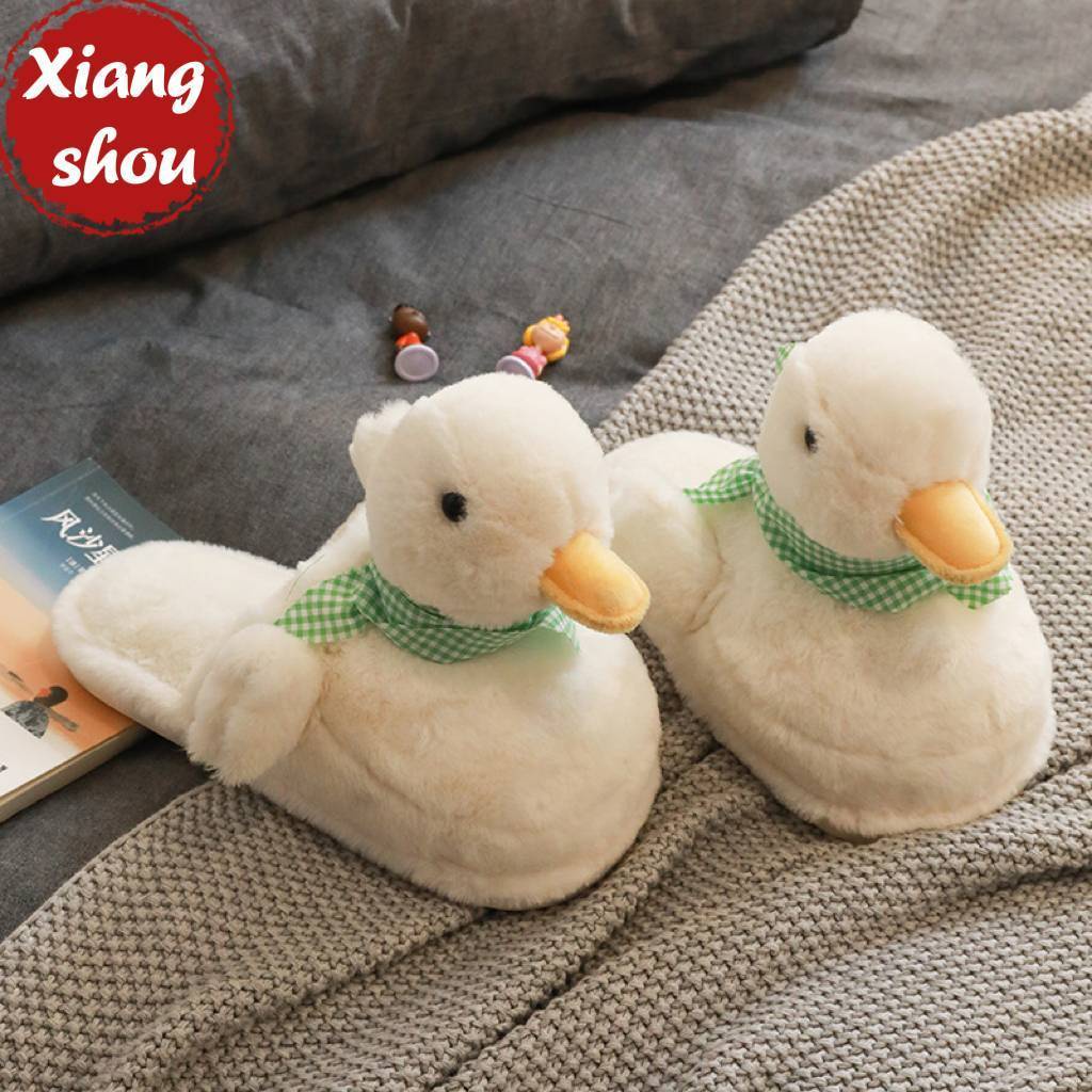 Dép Bông Đi Trong Nhà Hình Vịt Con Dễ Thương Cho Cặp Đôi